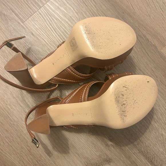 Marion Parke Christina 70 Platform in Tan Nappa - Picture 7 of 7